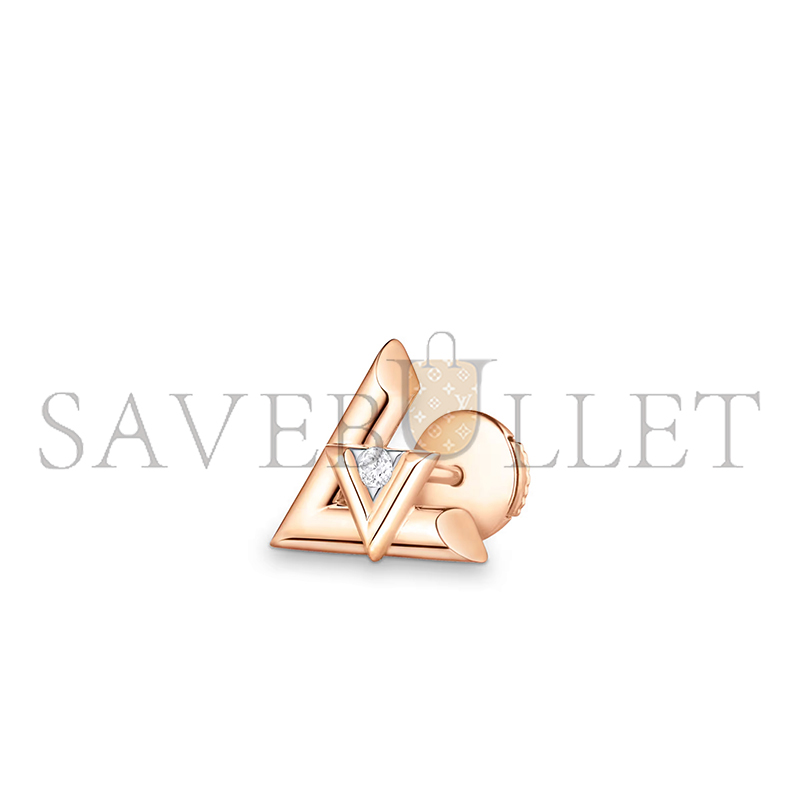 l0vis vvtt0n lv volt one stud, pink gold and D1am0nd q96975